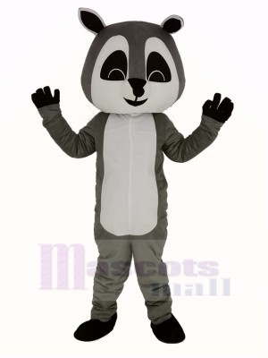 Gray Raccoon Mascot Costume Adult