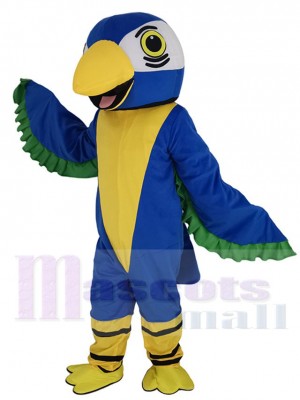 Cute Blue Parrot Bird Mascot Costume Animal