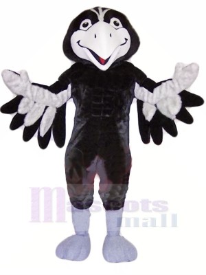 Black and Grey Hawk Mascot Costumes Animal