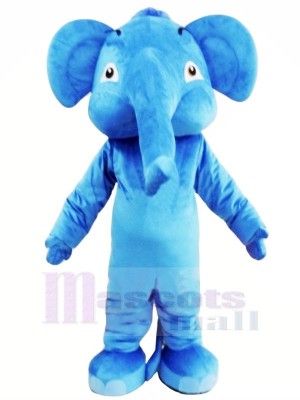 Blue Adult Elephant Mascot Costumes Animal