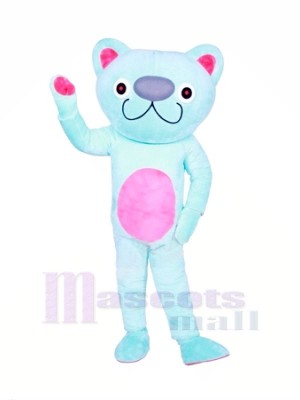 Cute Blue Cat Mascot Costumes Animal