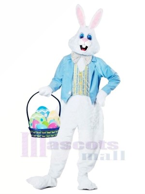 Blue Easter Bunny Adult Mascot Costumes Animal