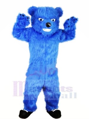 Blue Furry Bear Mascot Costumes Animal	