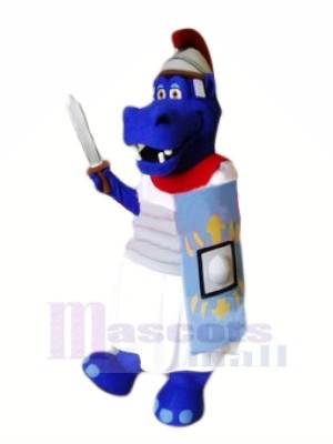 Brave Blue Hippo Mascot Costumes Animal	