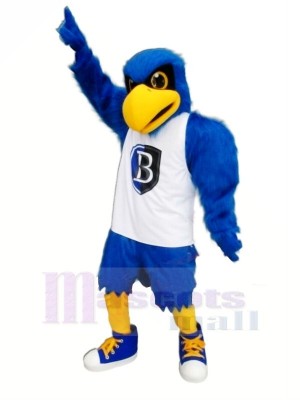 Blue Eagle with White Vest Mascot Costumes Animal