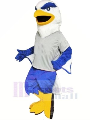 Blue and White Eagle Mascot Costumes Animal