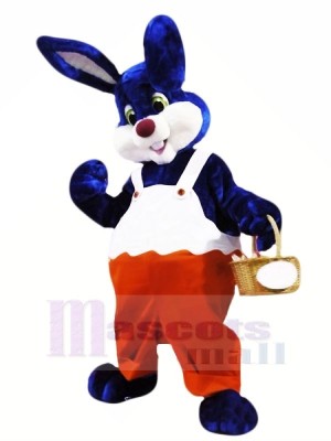 Blue and White Rabbit Mascot Costumes Animal	