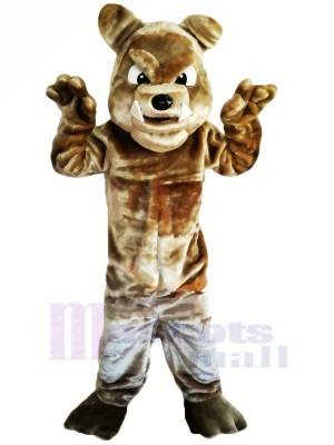 Brown Bulldog with Big Eyes Mascot Costumes Animal