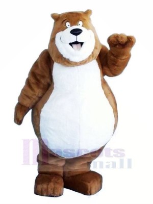 Fat Brown Bear Mascot Costumes Animal	