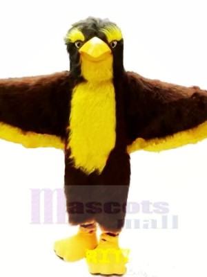 Brown and Yellow Eagle Mascot Costumes Animal	