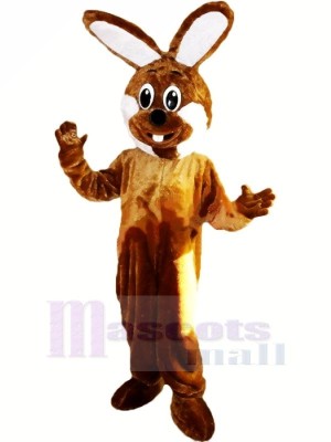 Brown and White Rabbit Mascot Costumes Animal