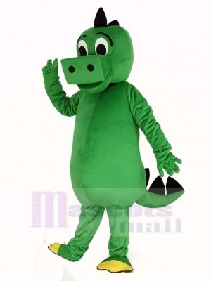 Green Dinosaur Mascot Costume Adult