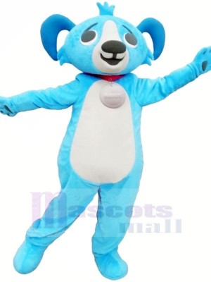 Cute Blue Buddy Dog Mascot Costumes Animal
