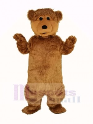 Fluffy Brown Bear Mascot Costume