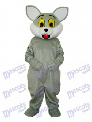 Grey Cat Mascot Adult Costume Animal 