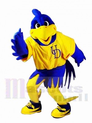 Blue Crow Mascot Costume
