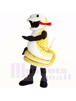 Golden Cobra Snake Mascot Costumes Cartoon