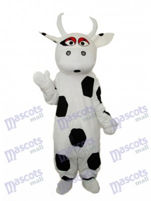 Big Black Dot Cow Mascot Adult Costume Animal  