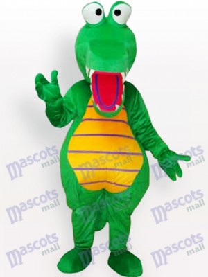 Green Crocodile Animal Adult Mascot Costume