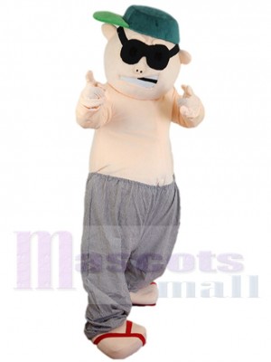 Bad Guy Man Mascot Costume People wearing Glasses