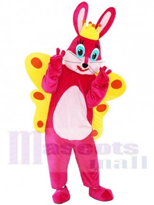 Butterfly Rabbit Bunny Mascot Costume Cartoon