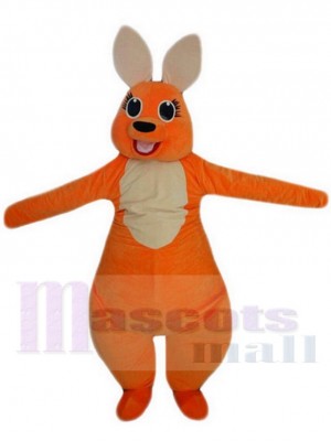 Orange Kangaroo Mascot Costume Animal