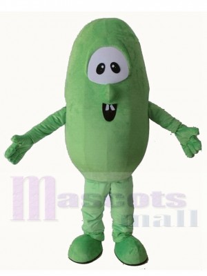 Funny Green Cucumber Mascot Costume Cartoon