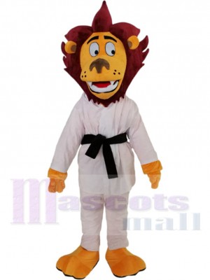 Karate Lion Mascot Costume Animal