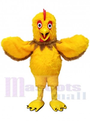 Cute Yellow Cock Rooster Mascot Costume Animal