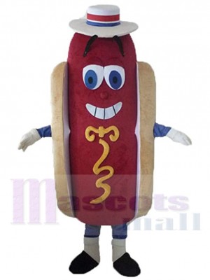 Tasty Hotdog Mascot Costume Cartoon