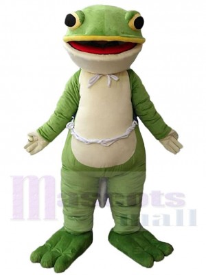 Green Jumping Frog Mascot Costume Animal