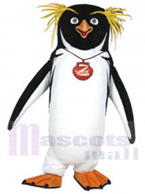 Cody Northern Rockhopper Penguin Mascot Costume Surf's Up Cartoon