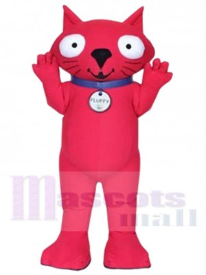 Fluffy Cat mascot costume