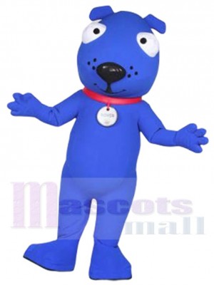 Blue Rover Dog Mascot Costume Animal