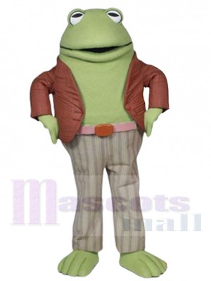 Green Frog Mascot Costume Frog and Toad Cartoon