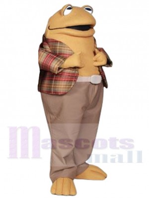 Brown Toad Mascot Costume Frog and Toad Cartoon