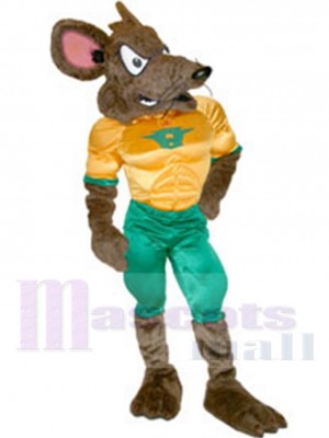 Robust Sport Huron Rat Mascot Costume Animal