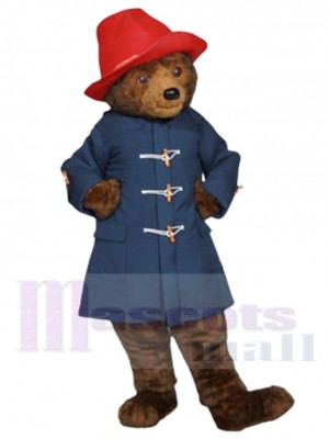 Paddington Bear Mascot Costume Cartoon