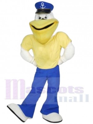Pete the Pilot Pelican mascot costume