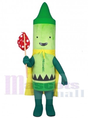 Pea Green Crayon Esteban mascot costume