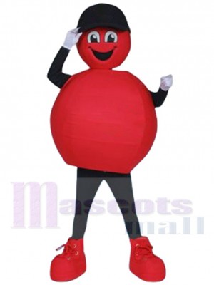 Red Powerball Lottery Mascot Costume Cartoon