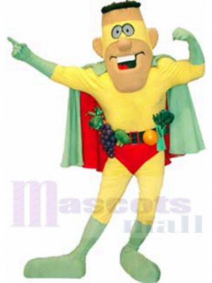 Captain 5 A Day Mascot Costume Cartoon