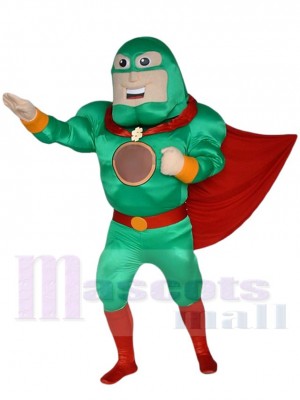 Mighty Superhero Mascot Costume Cartoon