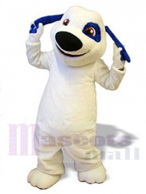 Blue Ears Dog Mascot Costume For Adults Mascot Heads