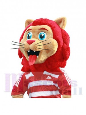 Red Mane Lion Mascot Costume For Adults Mascot Heads