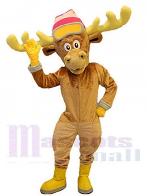 Brown Reindeer Mascot Costume For Adults Mascot Heads