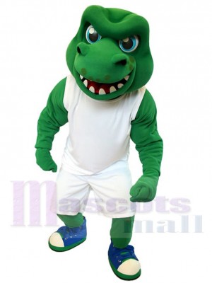 Green Sport Crocodile Mascot Costume Animal