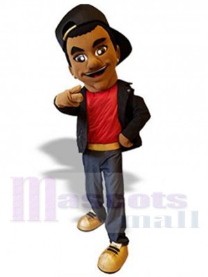 Brown Skin Pattaboy Mascot Costume People