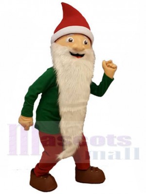 White Beard Dwarfs Elf Mascot Costume People