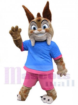Happy Lynx Mascot Costume Animal